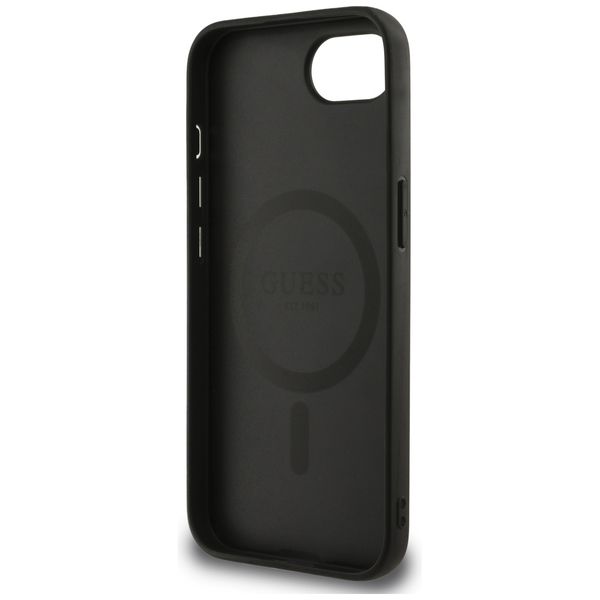 etui guess peony script logo magsafe do  iphone 16e czarny zdjęcie 7