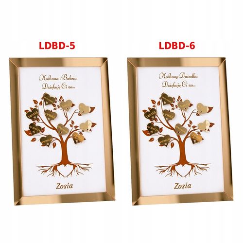 Prezent na dzień Babci i Dziadka Laurka z serduszkami i personalizacją na Arena.pl