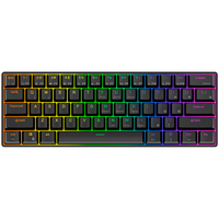 royal kludge rk61 black gaming keyboard brown switch