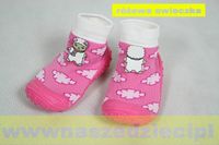 BICAL ROZOWA OWIECZKA Bucik Skarpetka GUMOWA PODE