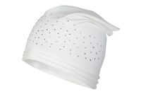 BROEL Susanita czapka chustka dla dziewczynki wiskoza cekiny ecru 44-46