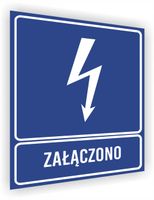 Tabliczka informacyjna Załączono nadruk 20x15 cm dużo wzorów