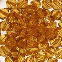 Korale Akrylowe Diamentowe 6mm (50szt) Miodowy