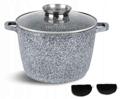 GARNEK Ceramiczny Marmurowy KOCIOŁEK Głęboki Wysoki 4l 20cm 8192 na Arena.pl