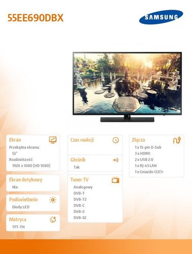 Monitor Samsung 55'' 55EE690DBX na Arena.pl