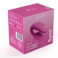 we-vibe sync 2 pink - bezprzewodowa maszyna intymna dla par, silikonowa