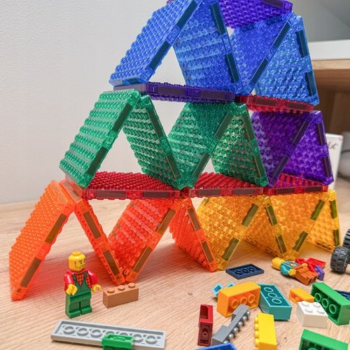 Klocki magnetyczne KOMPATYBILNE z LEGO i DUPLO CLASSIC 24 el. MAGNICREATIX na Arena.pl