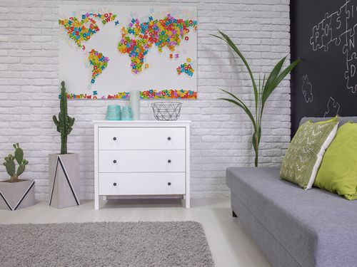 85501 Obraz na płótnie MAPA LITERY ALFABET na Arena.pl