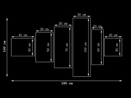 180cm 100cm ZEGAR 6 elem Płonąca gitara ścienny druk cyfrowy na Arena.pl