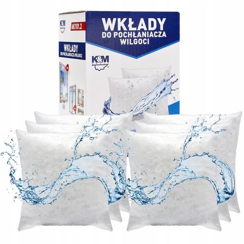 Wkłady do pochłaniacza wilgoci K&M - 6x 280g / Pochłaniacz wilgoci K&M na Arena.pl