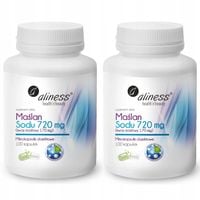 2x Aliness MAŚLAN SODU 720 mg Kwas masłowy 100 kapsułek Trawienie Jelita