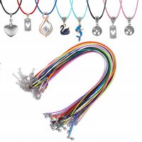 20× Naszyjnik Rzemyk kolor z zapięciem 45cm