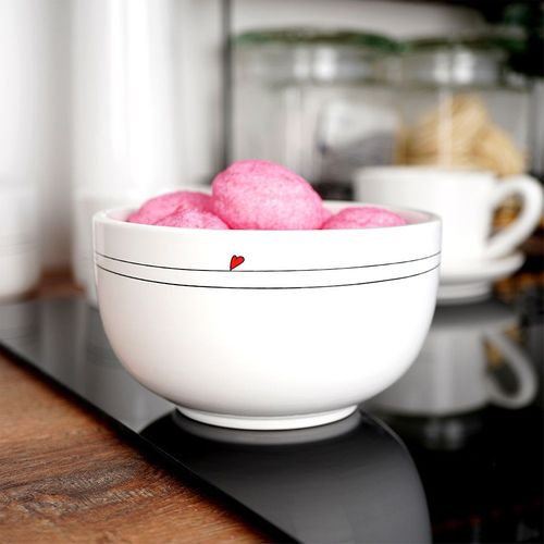 Miseczka ceramiczna biała SERCE 12 cm, 450 ml na Arena.pl