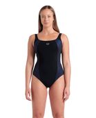 ARENA STROJE PŁYWACKIE WOMEN'S BODYLIFT WING BACK ADELE BLACK MULTI