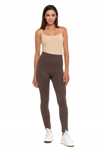 Legginsy Prążkowane Damskie z Wysokim Stanem Modne Fit Getry MORAJ L/XL na Arena.pl