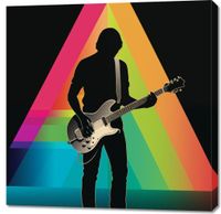 Obraz 90x90cm Pryzmat przez Gitarę