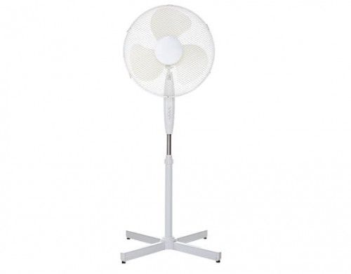 DUŻY WENTYLATOR BIUROWY WIATRAK PODŁOGOWY STOJĄCY DO DOMU BIURA BIAŁY na Arena.pl