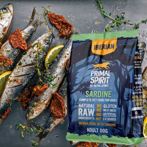 sucha karma dla psa primal spirit iberian sardine wieprzowina sardynki 1kg na Arena.pl