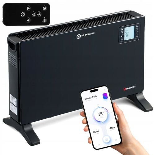 Grzejnik elektryczny konwektorowy TURBO 2000W termostat WiFi API pilot na Arena.pl