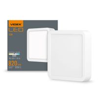 2 x Oprawa natynkowa biała, plafon Videx 12W zintegrowany LED 820lm 14,2 cm