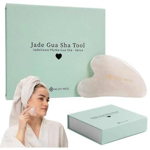 KAMIEŃ GUA SHA DO MASAŻU JADEITOWY SERCE SOLIDNY NATURALNY EKOLOGICZNY na Arena.pl