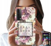 ETUI DO HUAWEI P SMART 2021 - KWIATISTY WZÓR, MODNE DAMSKIE + SZKŁO