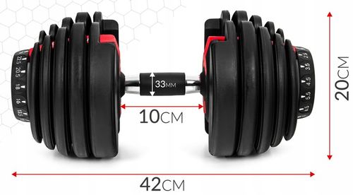 HANTEL REGULOWANY SAPPHIRE obciążenie 2,5KG - 24KG HANTLA 1x hantle SYSTEM na Arena.pl