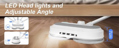 Akumulatorowy mop elektryczny 450ml Zestaw mopów obrotowych Myjka do okien na Arena.pl