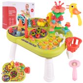 Stolik Edukacyjny Interaktywny Młoteczek Wędka Marchewki Rybki