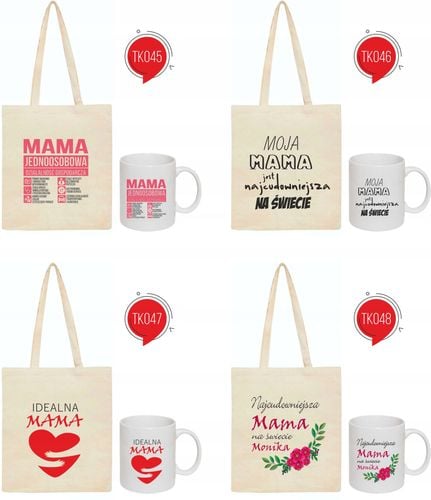 ZESTAW EKO TORBA + KUBEK NAJLEPSZA CIOCIA prezent na Arena.pl