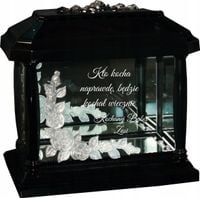 LAMPION ZNICZ KAPLICZKA z grawerem DLA BABCI