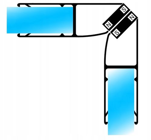 2x USZCZELKA DO KABINY PRYSZNICOWEJ MAGNETYCZNA 45° 90° SZYBA 5 6MM 185CM na Arena.pl