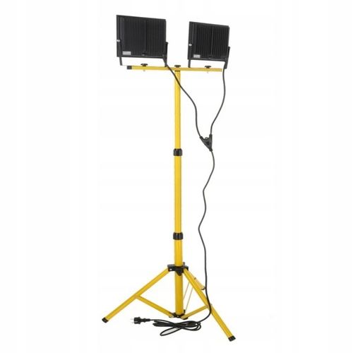 ZESTAW Halogen Naświetlacz LED + Statyw Budowlany 2x 100W 22000lm + na Arena.pl