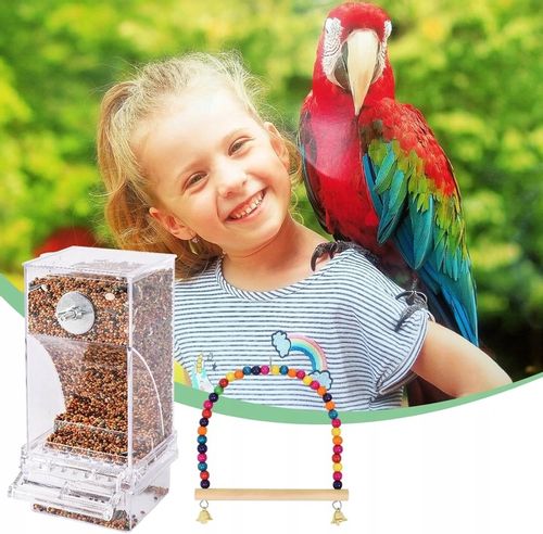 AUTOMATYCZNY DOZOWNIK KARMNIK DLA PTAKÓW PAPUG NIMFY KANARKI na Arena.pl