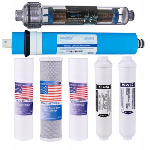 Wkłady osmoza do filtra wody RO7 AIFIR MEMBRANA 75 na Arena.pl