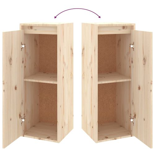 Szafki ścienne, 2 szt., 30x30x80 cm, lite drewno sosnowe na Arena.pl