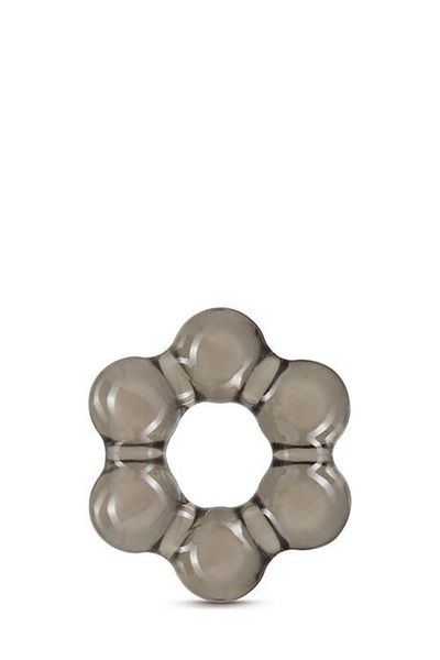 Stay Hard Thick Bead Cock Ring Black zdjęcie 2