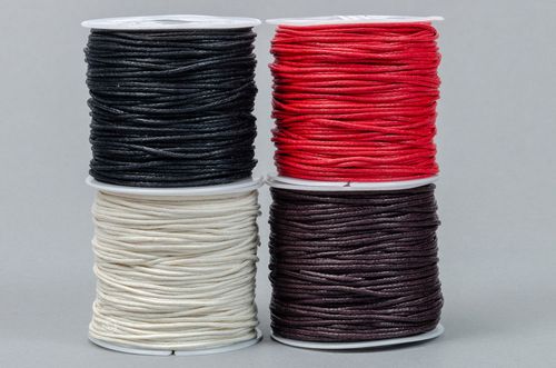 SZNUREK bawełniany woskowany 0.8mm 25m brązowy na Arena.pl