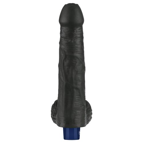 9" real softee rechargeable tpe vibrating dildo(black) na Arena.pl