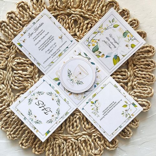 EXPLODING BOX prezent chrzest ślub komunia na Arena.pl