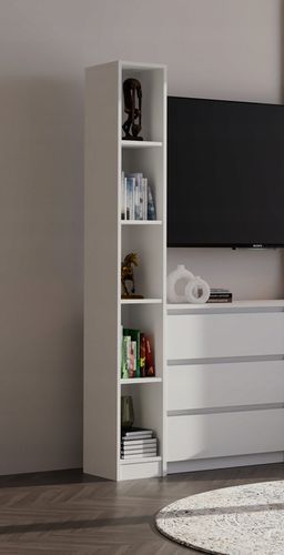 REGAŁ R25 BIUROWY 25CM PÓŁKA SZAFKA KSIĄŻKI SEGREGATORY BIAŁY POKÓJ na Arena.pl