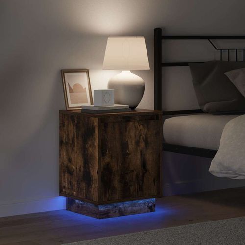 Szafka Nocna z 2 pcs Dąb wędzony 39 x 34.5 x 50 cm na Arena.pl