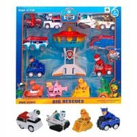 PSI PATROL BAZA WIEŻA + 12 AUTEK Z NAPĘDEM FIGURKI ZESTAW RYDER