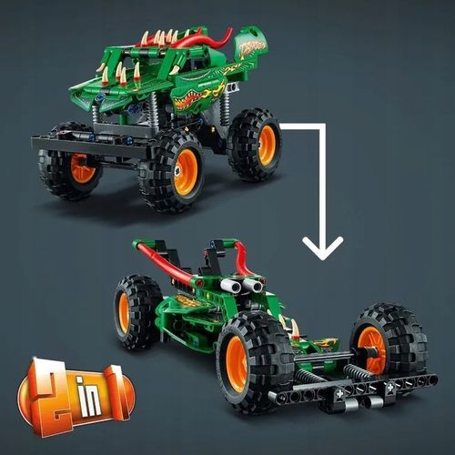 LEGO Technic Monster Jam Dragon Napęd PullBack 2w1 na Arena.pl