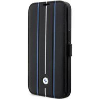 Etui BMW BMBKP14L22RVSK iPhone 14 Pro 6,1" czarny/black bookcase Leather