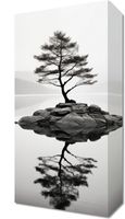 Obraz 20x40cm Samotne Drzewo