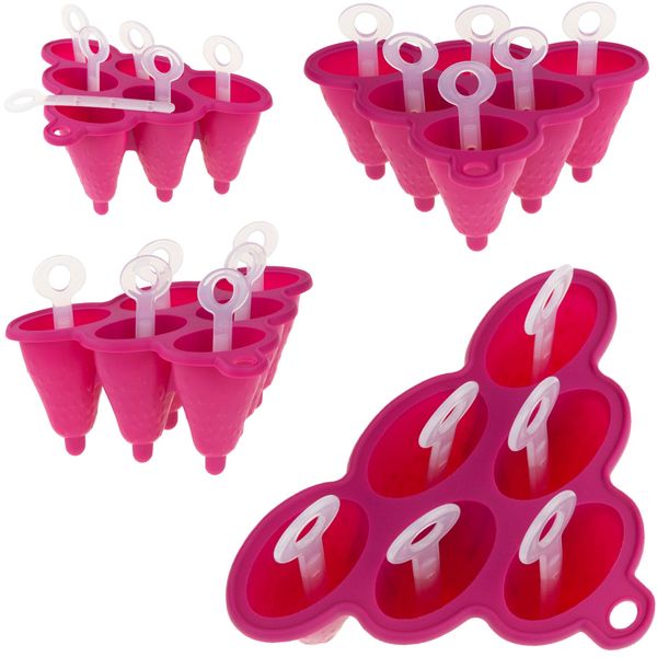 FOREMKA DO LODÓW NA PATYKU LODY FORMA DO LODÓW 6x zdjęcie 1