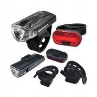 Zestaw lampek rowerowych lampki rowerowe przód tył przednia tylna do roweru