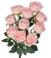 RÓŻA RÓŻE W BUKIECIE SZTUCZNE KWIATY JAK ŻYWE 50 CM DUŻY BUKIET GĘSTY