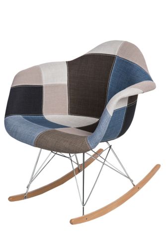 Krzesło P018 Rar Patchwork Nieb. - Szary na Arena.pl